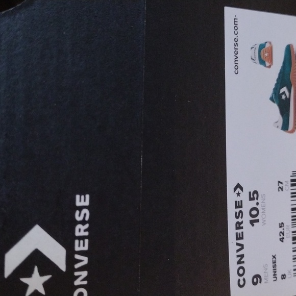 Converse Run Star Trainer. Green Envy/Egret/White. Low top Shoe. Unisex, Size 9 - Picture 16 of 16